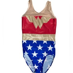 Wonder Woman Gymnastics Leotard - Small